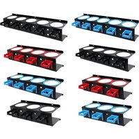 Wall Mounted Spray Bottle Storage Rack with 5 Hooks Spray Can Holder Detailing Tool Organizer for Garage Workshop Car Shop