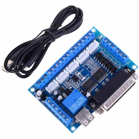 MACH3 Interface Board CNC 5 Axis With Optocoupler Adapter Stepper Motor Driver + USB Cable