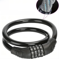 AliExpress NONE ZHUOHUA Bike Lock Cable,Bike Locks Heavy Duty Anti Theft,Security 4 Digit Resettable Combination Portable Code for Bicycle