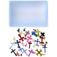 for Cross Silicone Mould DIY Resin Decorative Crafts Jewelry Making Mold Art Stickers Crucifix Epoxy Resin Molds