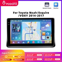Podofo 4GB+64GB Car Radio Wireless Carplay Android Auto Stereo Multimedia Player 10 Inch For Toyota Noah/Esquire/VOXY 2014-2017 image 4