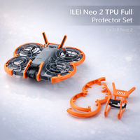 Neo 2 Drone Protection Accessories Kit Propeller Guards, Cabon Fiber Bumper, Tail Wing, and Landing Gear (Soft TPU Version)