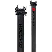 AliExpress NONE KOCEVLO Carbon Seatpost 27.2/30.8/31.6mm Matte Black MTB/Road Bike Seat Post Length 400mm Seat Tube Bicycle Parts