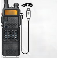Baofeng UV 5R 8W Walkie Talkie 3800mAh Long Range USB Charger Tri Power Dual Band Transceiver Portable Ham Radio For UV K5