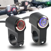 AliExpress Motorcycle Handlebar Switch 12V 10A Aluminium Alloy for 22mm Bike ATV Handlebar Headlight Switchs with Indicator Light-Blue