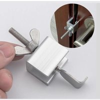 Universal Anti-Theft Top Door Stopper Stainless Steel Door Lock Anti-Theft Top Door Stopper Travel Hotel Lock For Any Doors
