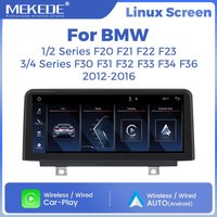 MEKEDE Linux Autoradio für BMW 1 2 3 4 Serie F20 F21 F22 F30 F31 F32 F33 F34 F36 Kabelloses Android Carplay Auto WIFI SWC BT GPS