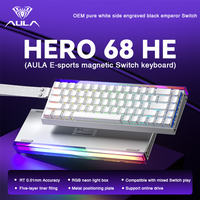 AULA HERO 68HE klawiatura z przełącznikiem magnetycznym szybki spust 8K powrót Esports klawiatura dla graczy RGB przewodowa klawiatura do gier