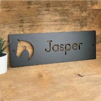 Personalized Metal Wall Sign, Suitable for Stables and Stud Farms with Custom Horse Design