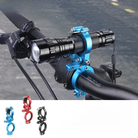 AliExpress NONE TrustFire HE02 Cycling Clip Clamp Flashlight Mount Holder Universal Mountain Bicycle Bike LED Light Flashlight Mount Holders Set