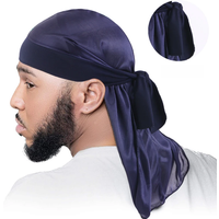 Men's Silky Durags Bandanas Turban Hat stretchy Wigs Satin Doo Rag Durag Unisex Pirate Hat Men Hip Hop Headband Biker Headwrap