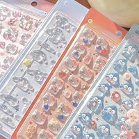 1pcs Hello Kitty 3d Crystal Sticker Cute Interesting Cinnamoroll Phone Case Ipad Relief Decorative Sticker Children Sticker