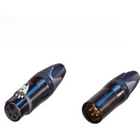 10pcs Neutrik 5 NC4MXX-B/ 5 NC4FXX-B Gold plated Silver plated four-core XLR Cannon Balance Male plug NEUTRIK Connector XLR