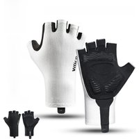 AliExpress NONE Short Cycling Gloves Fingerless Gloves Anti-slip Bicycle Lycra Fabric Half Finger Mitten for Mtb Road Bike Sports Racing