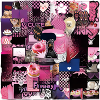AliExpress snapseed 50/100pcs Sweet Cool Girls Pink Purple Y2K Stickers For Laptop Phone Guitar Luggage Bicycle Car Waterproof Vinyl Decals