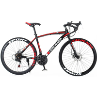 AliExpress NONE 27.5 Inch Bicycle Dual Disc Brake Carbon Steel 40 Circle 21 Speed Durable Racing Vehicle Drag Rubber Road Bike