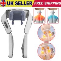 USB- Deep Tissue Massager with Heating & Portable Heating - Wireless Full Body Suitable for Neck, Back, Shoulders, Legs