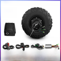 AliExpress L-faster EU Warehouse 350W Electric Garden Farm Feed Fishing Cart Wheelbarrow Gear Hub Motor Kit Off Road 14.5 Inch Wheel