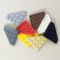 Lot 30503 Wedge Plate 4x4 Cut Corner Buildings Blocks Toy For Children Compatible Educational Creative Size Gift DIY MOC