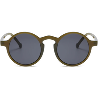 AliExpress NONE Small Round Cycling Sunglasses Men Women Vintage Brand Designer Black Sun Glasses Rivet Shades Female Ladies UV400