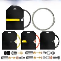 AliExpress NONE EZMTB Bike Hydraulic Brake Hose 4 Layer kevlar K20 K28 5-Layer Stainless Steel Cable for Shimano Magura Sram Avid Hope Adapters