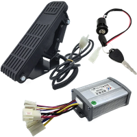 AliExpress 12V 24V 36V 48V 250W 350W 500W 800W 1000W Electric Bike Brushed Speed Motor Controller Set with Throttle Pedal