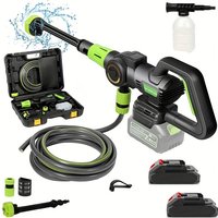 1200W Cordless Pressure Washer 120Bar Brushless Motor 30000mAh Battery 6 Nozzles Portable High Power Cleaner Car Wash Guns