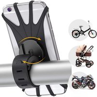 AliExpress Rloverae Silicone Bicycle Phone Holder Cellphone Bike MTB Mobile Stand Motorcycle Telephone Support Bracket Accessories for iPhone Xiaomi
