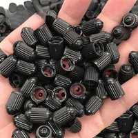 AliExpress NONE 20PCS Car Tire Valve Plastic Black Bike Tyre Valve Caps with O Rubber Ring Covers Dome Shape Dust Valve for Car Motorcycles