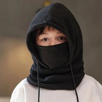 AliExpress I LOVE DAD Winter Ski Windproof Cap Kids Plush Fleece Balaclava Hat Thicken Warm Outdoor Cycling Caps for Boys Girls Solid Hood Beanie 3-8Y