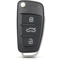 KEYYOU Replacement Flip Remote Car Key Case Shell For Audi A2 A3 A4 A6 A6L A8 Q7 TT