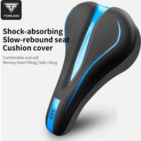 TOSUOD Bicycle Saddle Cover Thicken Comfortable Silicone PU Leather Mountain Road Bike Cycling Shockproof Pad Cushion Cover