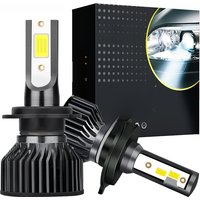 H4 H7 Led Car Headlight Bulb H11 H3 HB3 HB4 HIR2 9005 9006 9012 Turbo Fan Auto Fog Light COB Chip Led Running Lamp 6000K lampada
