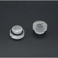 FREEZEMOD HDT-PM1 Acrylic Transparent Straight Stop Plug - Coin-Shaped Anti-Leak Lock Water Stop Fitting
