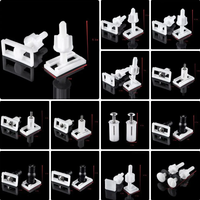 Hinge Repair Bolts Bathroom Fittings Screws Washers Set Universal Replacement Toilet Lid Seat Cover Plate Replacement Set Screws
