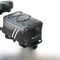 AliExpress NONE 8L Motorcycles Bag Trunk Bag PU Waterproof Bicycle Trunk Bag Cycling Rack Pack Bike Rear Bag Frame Accessories Behind Seat