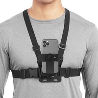 AliExpress AEVYVKV First Person Adjustable Action Camara Chest Strap Record Outdoor Live Mobile Phone Strap Mount for Cycling Skiing Gopor Holder