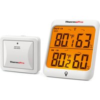 ThermoPro TP63C Wireless 60m Indoor Outdoor Digital Room Thermometer Hygrometer For Home Weather Station Backlight Display