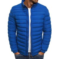 2025 Winter New Thick Men Warm Casual Men's Outwear Coats Solid Stand Collar Male Windbreak Cotton Padded Down Jacket