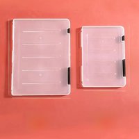 S/L Transparent Classification File Box A4 Portable Folder Plastic A5 Storage Box Portable 2023 Office School Teacher Student