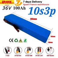 NOWY akumulator litowy 36V 10S3P 10000MAH 18650 250W-500W 42V 100ah odpowiedni do hulajnóg elektrycznych z możliwością dostosowania wtyczki