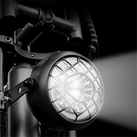 AliExpress ABAB 48V 36V Front Light Electric Bike Head Light Taillight Spare Parts Retro Black LED Headlights for Fat Ebike
