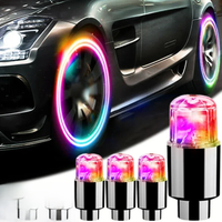 AliExpress NONE Car Hub Ambient Light Bicycle LED Tire Lights Universal Car Neon Lamp Valve Cover Lights Tire Colorful Flashing Bulb Decoration