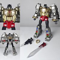 Grimlock Mp-08 Transformation Toy Mp08 Metal Color Enlarged Ko Version 29CM Action Figure Collection Desk Toys