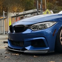 Front Bumper Lip For Bmw F32 F33 F36 430i 430d 440i M Sport 2013-2020 Car Spoiler Gloss Black Bodykits Tuning Splitter Diffuser