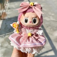 15/17cm Cute Mini Plush Doll's Clothing Outfit Kawaii Cardcaptor Sakura Style Labubu Idol Dolls Clothing Accessories