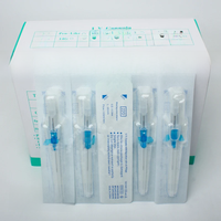 50pcs Disposable IV Cannula Intravenous Injection Catheter with Wing 22G 24G 26G For Pet Dog Cat Animals Veterinary Suppliers