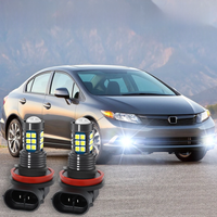 LED Front Fog Lamp Car Light Bulb For Honda Civic 2006 2007 2008 2009 2015 2016 2017 2018 2019 2020 8Th 9Th 10Th Gen Accessories