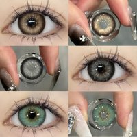 EYESHARE Colored Contacts Lenses With Diopters Prescription Lenses 1Pair ESTONIA-GREEN Myopia Lenses Fashion High Quality Lens