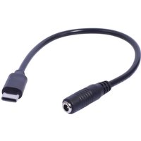 USB Type C Male to 3.5x1.35mm Female Charging Cable Supports Fast Charging for Gaming Consoles and Headphones